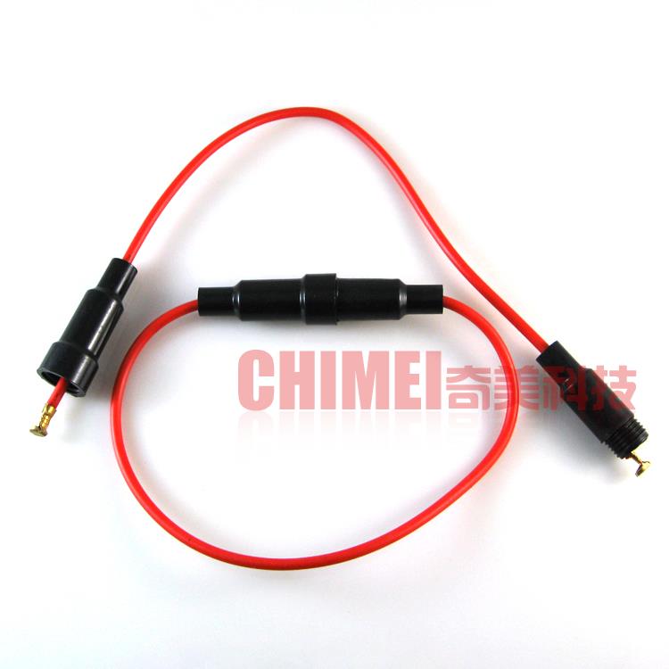 【全新】保险管座 6X30MM 带线 保险丝连接器 接线盒 电子元器件