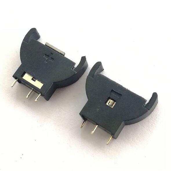 CR2025/CR2032 通用电池座 3V 纽扣电池座 立式直插(1个)