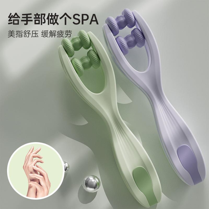 升级双滚轮手指按摩器手关节疼痛虎口穴位按摩鼠标手纤手训练器