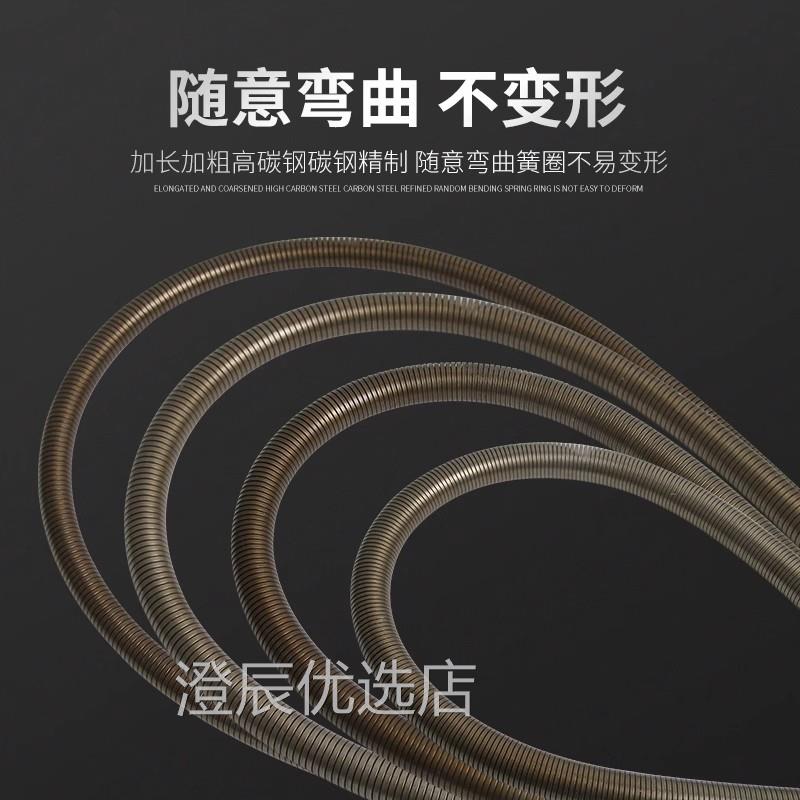 弯管器手动加长1米5弯簧电工pvc线管穿线3分4分6分弹簧铜管弯管器
