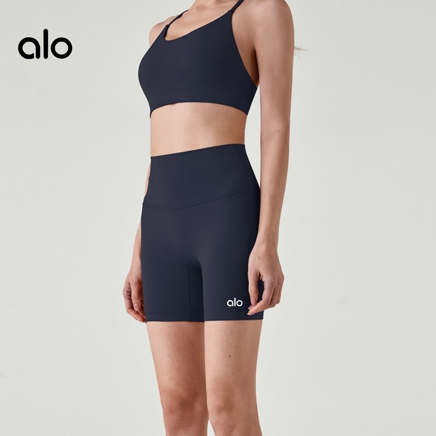 瑜伽短裤女高腰提臀收腹紧身三分裤健身跑步运动瑜伽裤外穿打底裤