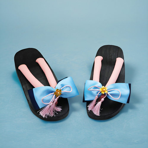 神里绫华cos鞋子 原神cosplay游戏人物木屐配件拖鞋