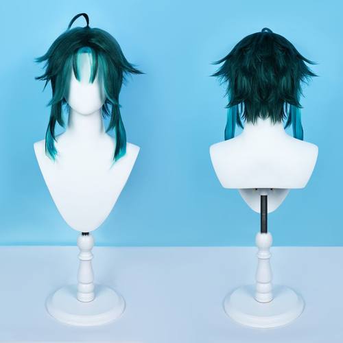 原神魈cos假发魈假发反翘造型假发二次元cosplay假发现货