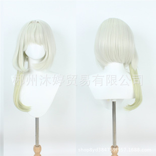 明日方舟 凯尔希cos假发 角色款银白色cosplay假发 工厂直销