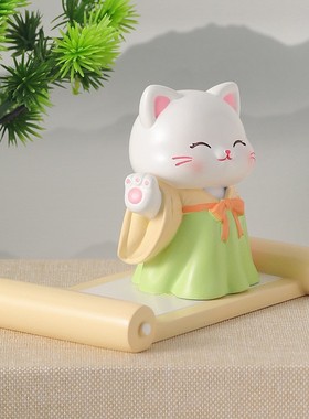 手机支架桌面装饰卡通公仔高级感轻奢工位礼物文创小礼品工位摆件