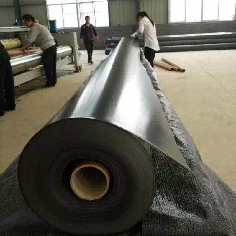 蓄水池防水防渗膜HDPE工膜沼气UEJ池黑膜猪鱼塘养殖全土料新土工