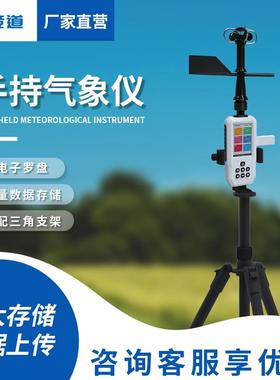 便携式气象仪手持气象站风速风向仪4G款高精度移动式气象观测仪器