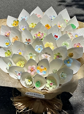 一岁一礼陶瓷花束景德镇陶瓷花