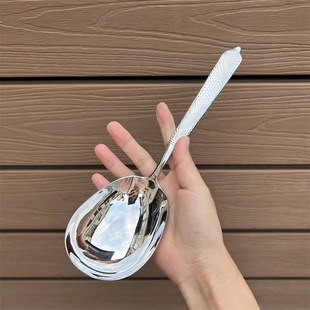 快速发货2d025德国大勺子18 10不锈钢食品级加厚分菜勺餐厅酒店长