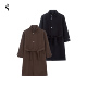 Succinct 柏 阳离子毛呢夹绒1200G立领柏林大衣秋冬加厚外套