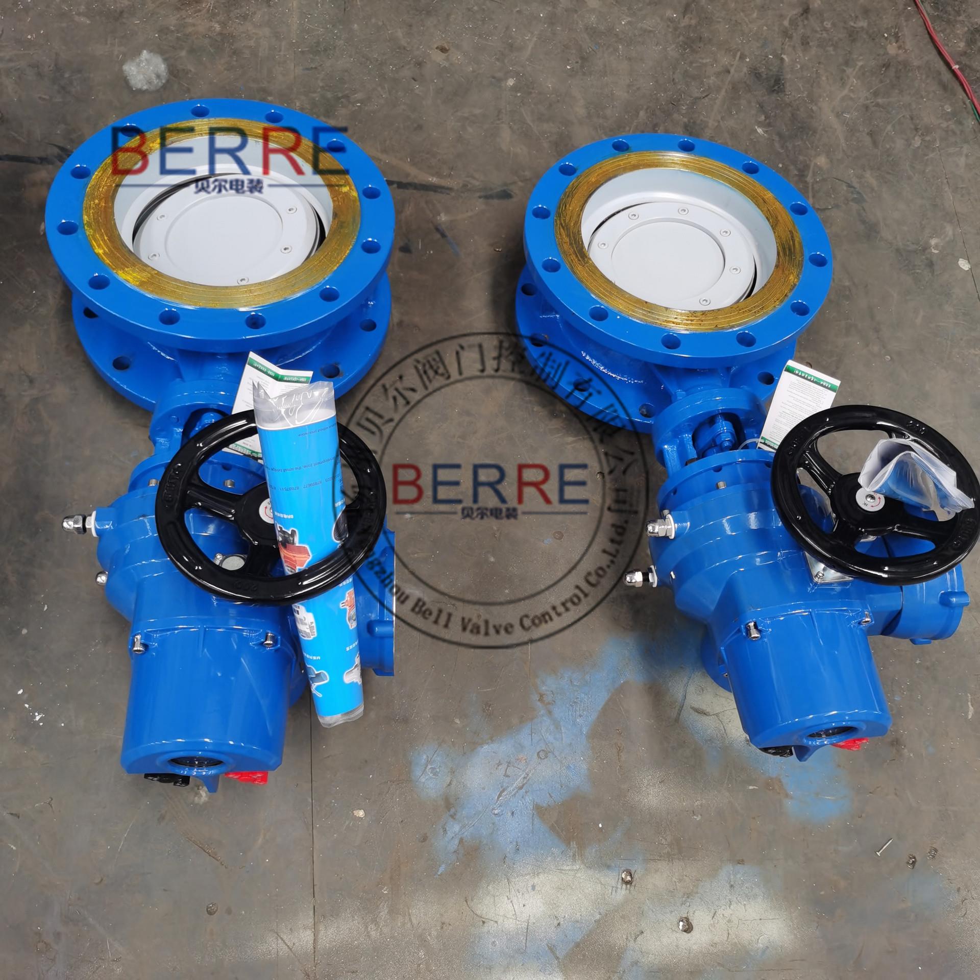 硬密封调三偏电动心法兰阀895蝶可节