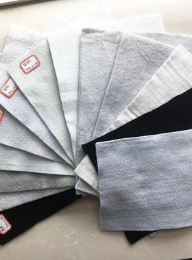 保湿隔离短纤QGD土布 丝公养路护白色涤纶短工土工布