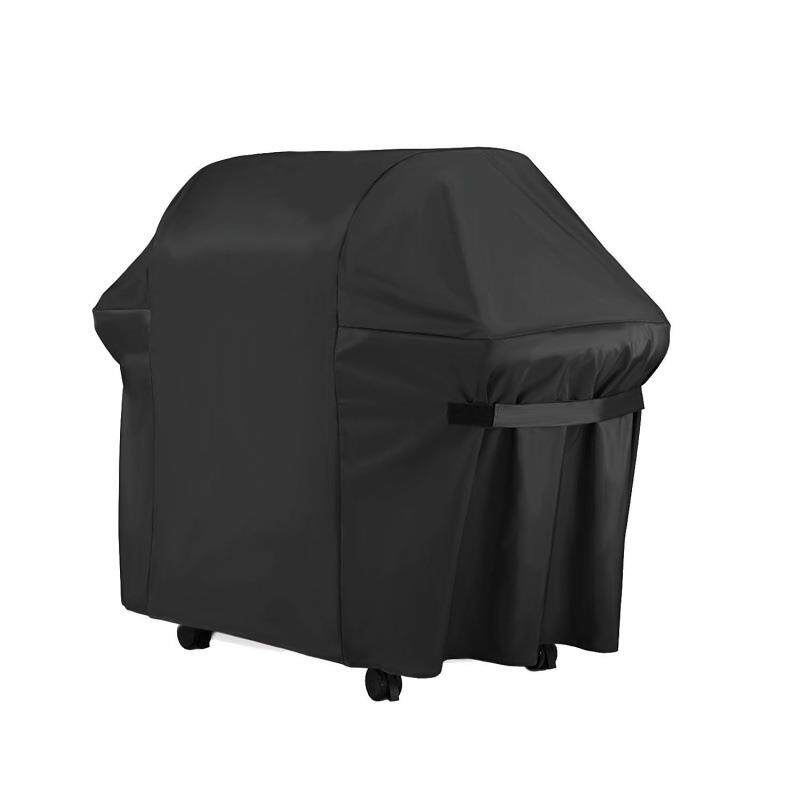 工厂直营户外花园 bbq cover 防尘罩 210D黑色涂银牛津布烧烤罩