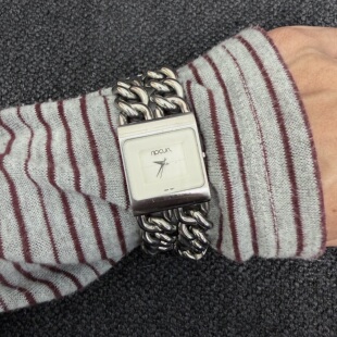 Awasteoftime浪费时间 白色简约中古手表vintage个性手链表带手表