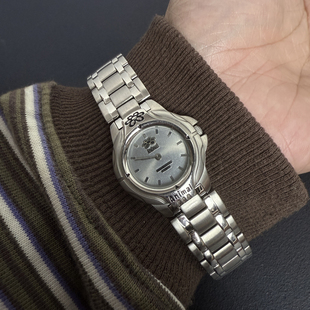 Awateoftime浪费时间 中古手表圆形花复古金属表带简约石英手表