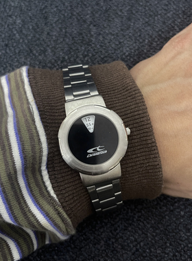 Awasteoftime浪费时间 vintage中古手表黑色小众数字显示石英手表