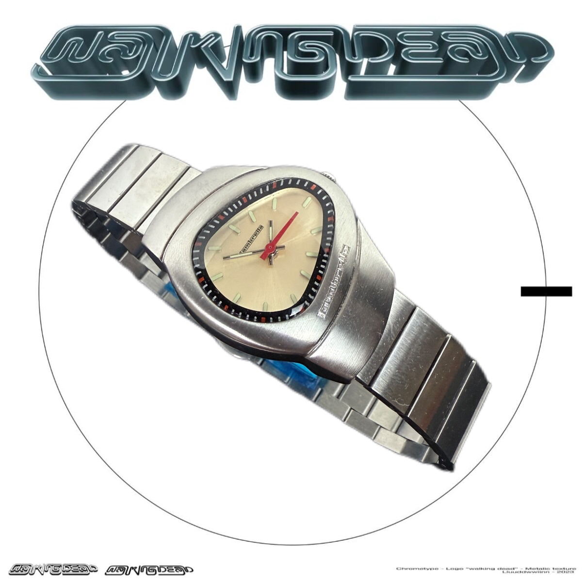 Awateoftime浪费时间 中古手表小众复古vintage异型金属石英手表