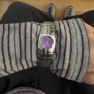 Awasteoftime浪费时间 y2k中古手表简约个性蛇形表带vintage手表