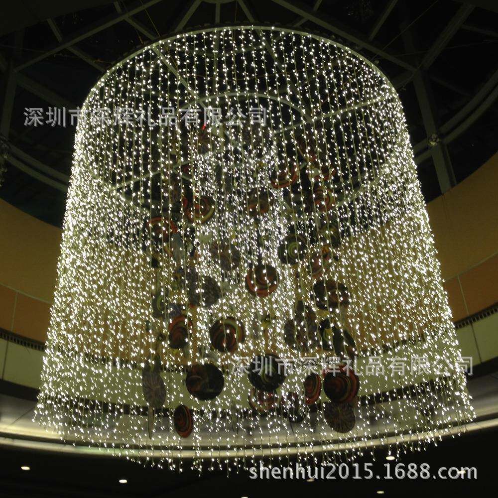 装销LED窗帘灯串婚庆节日3饰彩灯6*米18012501热600头窗帘彩灯串