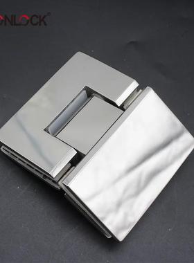 不4锈钢边30玻璃合页35度RSH-202S玻璃夹无框钻石型淋浴房合页酒