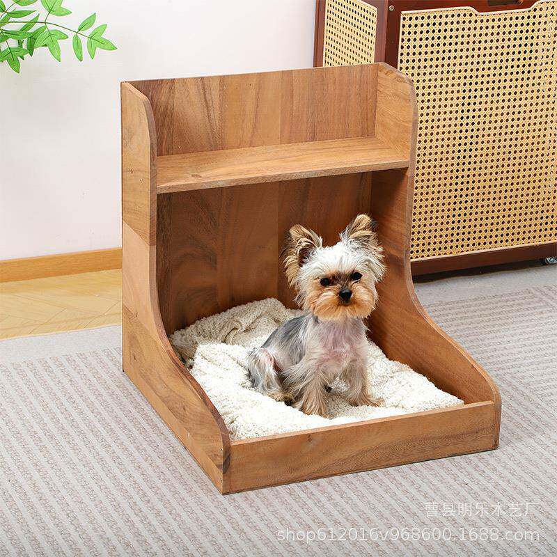 室内实木猫窝狗床狗床马尔济窝斯实木猫古宠KIE物复小型丹麦网红