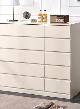 斗柜收纳柜简橱约现代实木FIB五斗柜屉客厅欧式斗六卧室白色抽储