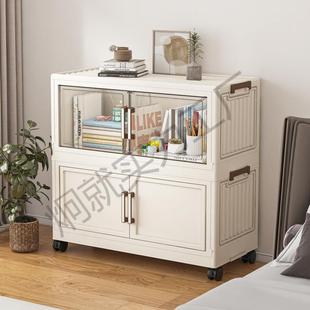 免安装纳柜家用浴室置物柜卧室QMK组头合床柜收租屋出带轮衣物储