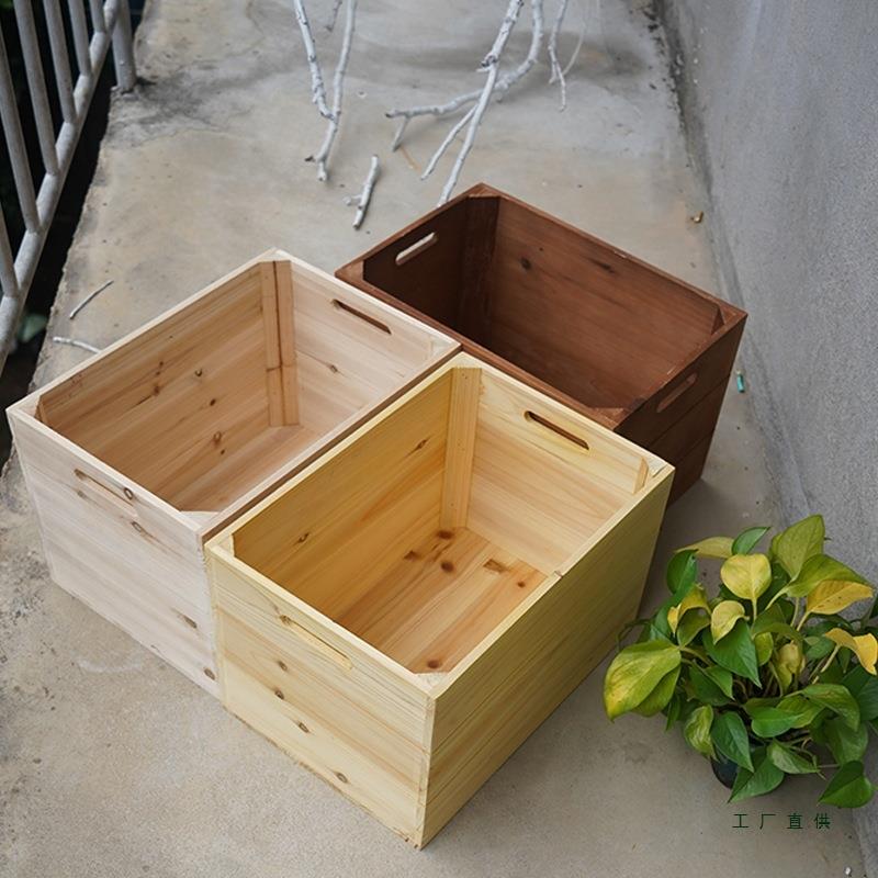 原木木箱木箱BXM复古做旧框大号储物超市陈定列制木盒物杂收纳箱