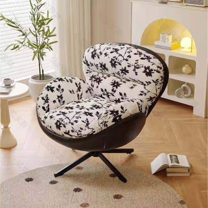 现代设计985旋转沙发单人沙发椅师简蛋壳休约闲椅阳懒台客厅人沙,住宅家具,懒人沙发,淘宝优惠券,粉丝福利购,淘宝优惠卷