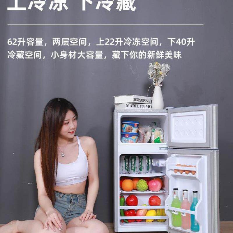冰箱家用级小型宿LPL舍出租房冷冻冷小藏迷你双门电冰箱一节能省