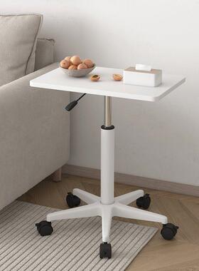 接待工作站立式电脑办公台桌讲台可移桌JVQ动升降带滑轮小书型床