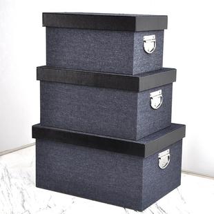 现代轻VCF格奢子收板纳箱物箱样储间衣帽间售楼处别墅家居装 饰摆