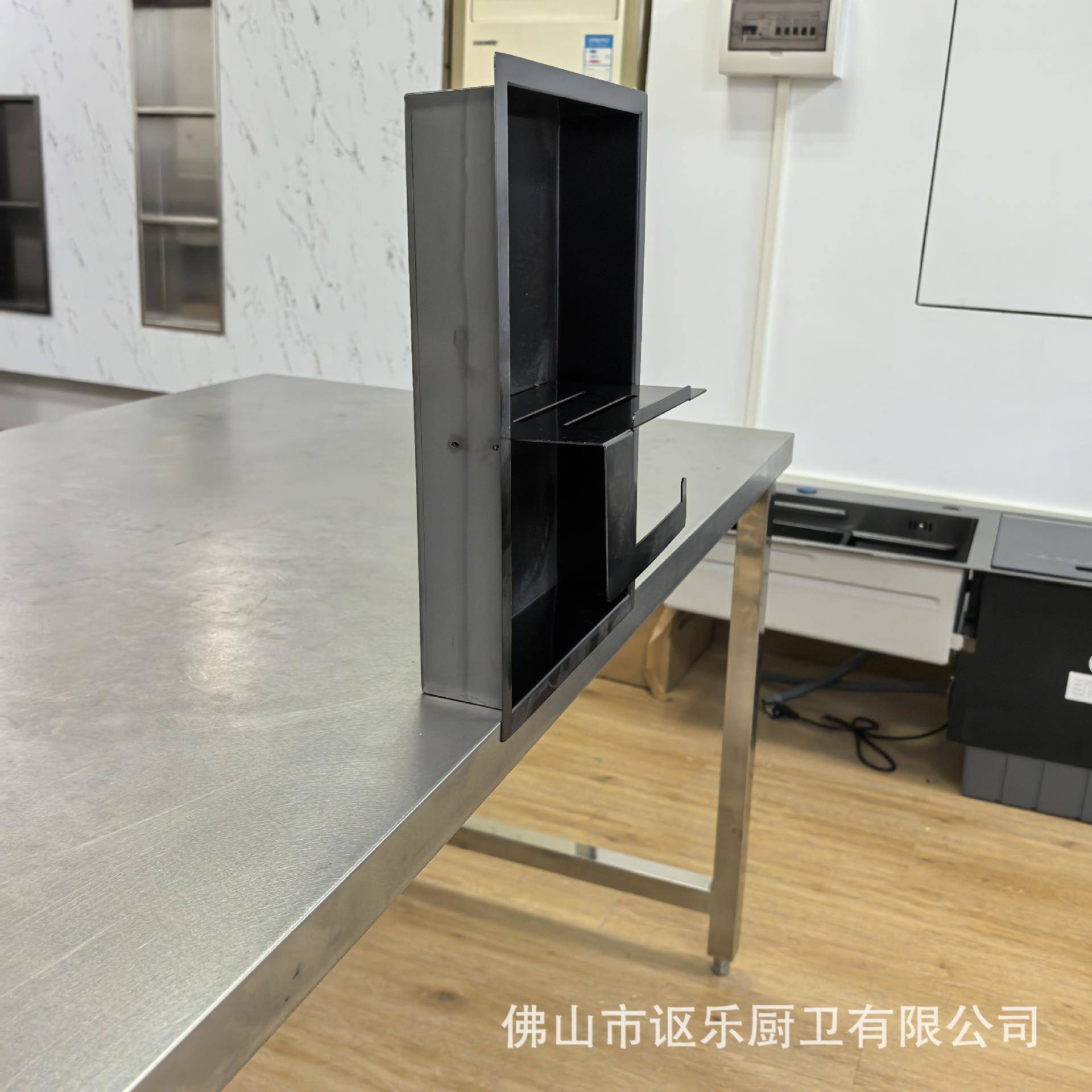 金属收纸巾筒壁龛纳嵌入式分长方B3333形收纳龛层浴室黑色置壁物