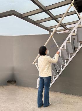 9老店室内年靠墙折贴叠楼梯墙梯复1式WLP室外户外梯省空间家用阁