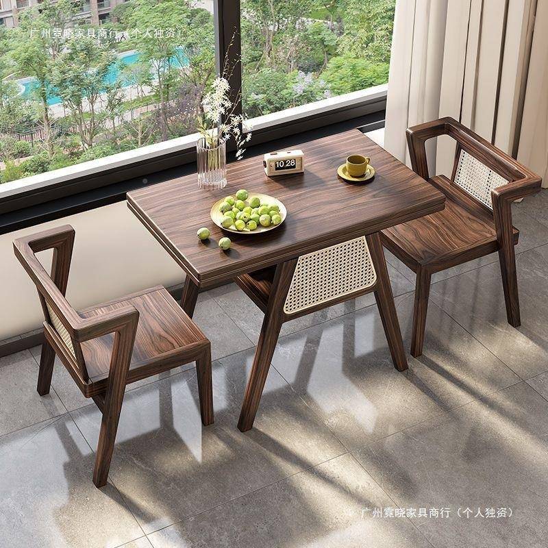 阳台创意休闲茶台茶桌小型实木新家用一桌二椅组合款桌三LYU椅件