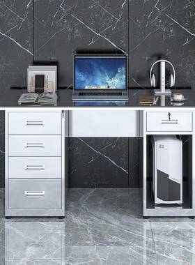 不锈IPF公钢办桌车间工作实验室电长方形操作诊疗台桌子带屉锁抽