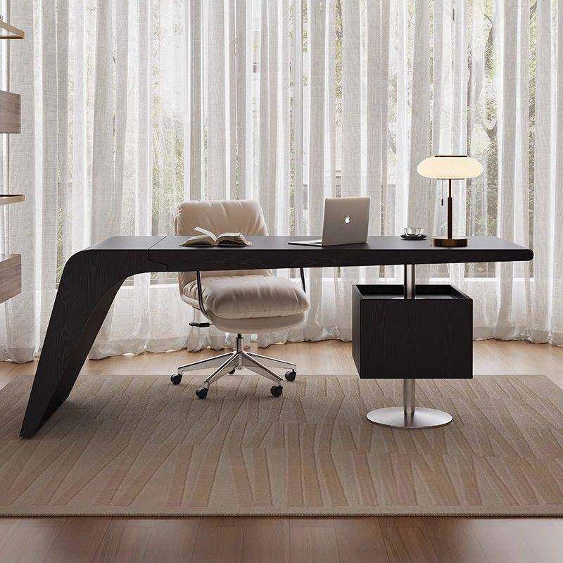 意式极全木办公电脑书桌桌椅实组合现代简943约家用简卧室书房写,住宅家具,书桌,淘宝优惠券,粉丝福利购,淘宝优惠卷