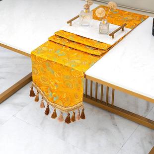 厂直销家新中式蝶法恋花桌家用桌布织锦73640缎流旗苏式直播爆