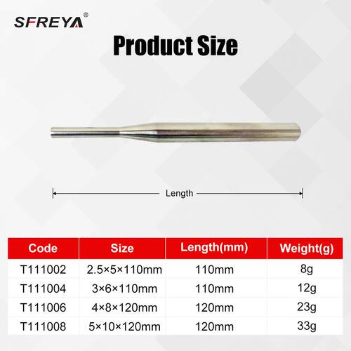 STFREYA冲11SJH10合金圆柱销头无磁钛钛合金工具