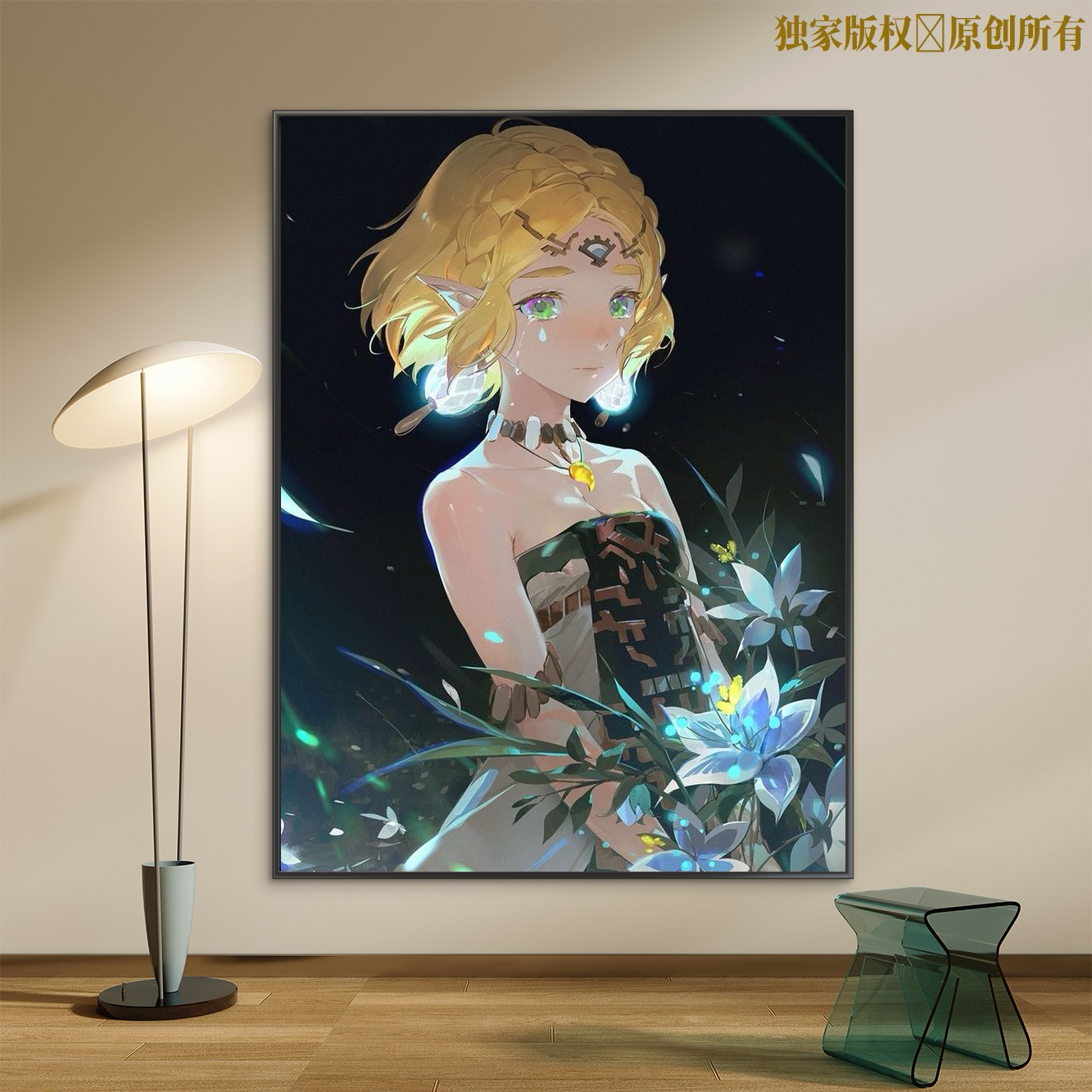 塞尔达传说数字油画动漫人物2026实木手工diy填色手绘油彩装饰画