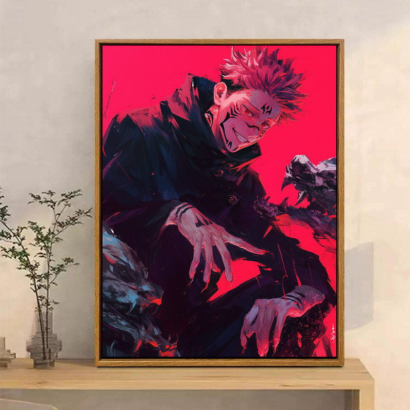 成人解压画数字油画diy填充手绘手工填色涂色玄关油彩画 动漫人物