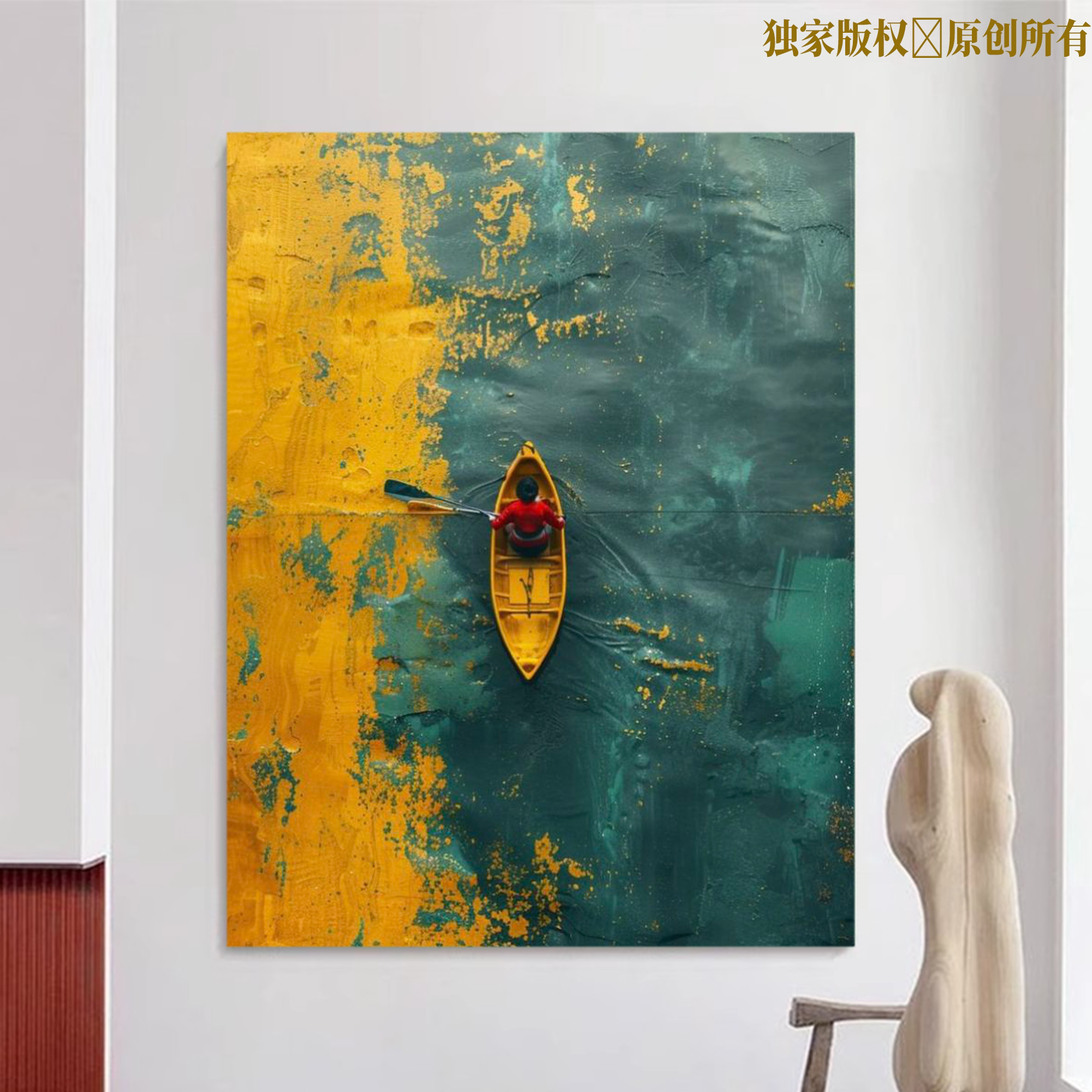 中国风数字油画diy填色手工简单可爱解压涂色写实客厅手绘装饰画