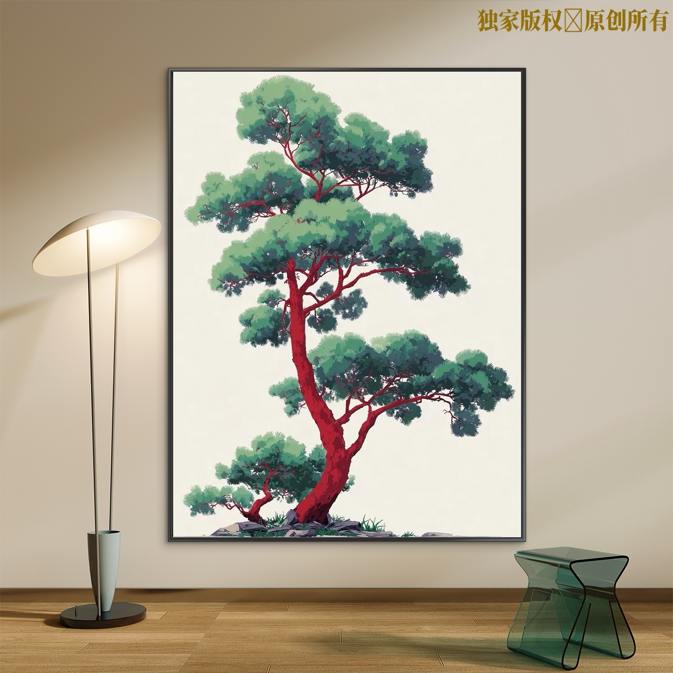 树木风景数字油画动漫人物2026实木手工diy填色手绘油彩画装饰画