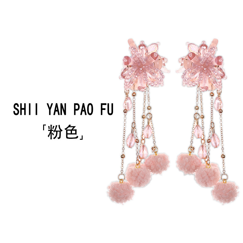 时宴泡芙 花绒氛围感抓夹新年少女心毛球流苏串珠冰晶迷你抓夹,饰品/流行首饰/时尚饰品新,发饰,淘宝优惠券,粉丝福利购,淘宝优惠卷