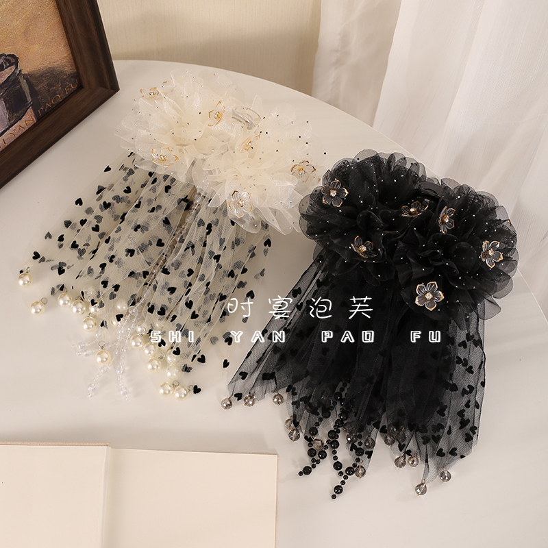 【爱心波点】抓夹裙摆韩版发饰小众氛围感轻奢精致百搭头饰鲨鱼夹