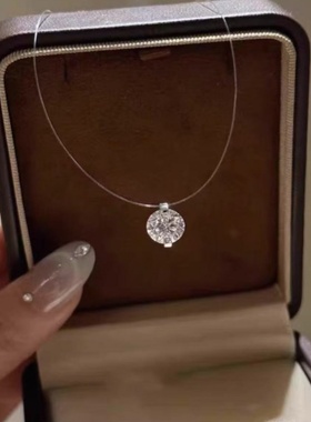 【天使眼泪】轻奢简约鱼线一滴泪精致锁骨链小众颈链女