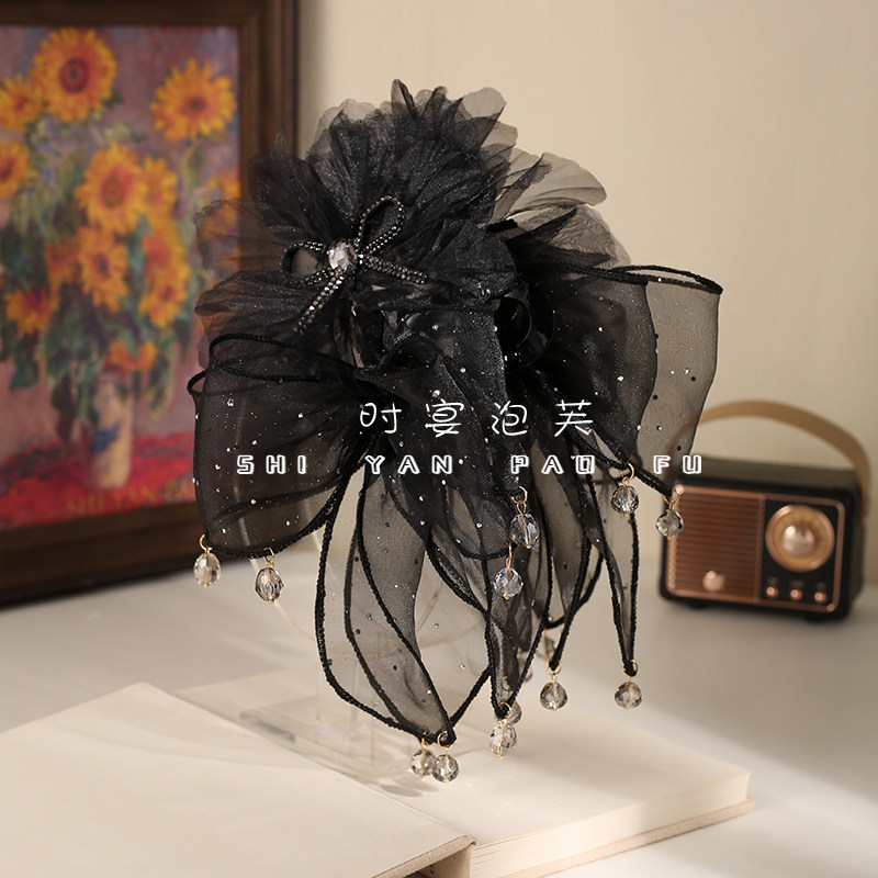 【花瓣泡泡】抓夹高定网纱蝴蝶结裙摆满天星发夹百搭显发量头饰女,饰品/流行首饰/时尚饰品新,发饰,淘宝优惠券,粉丝福利购,淘宝优惠卷