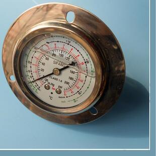 15BAR R404A 40℃ 200PSI 100 R22耐震充油压力表 30IN.HG