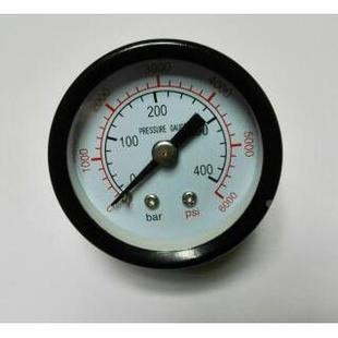6000psi=40mpa 40z 400bar 螺纹m10x1 直径40mm轴向压力表