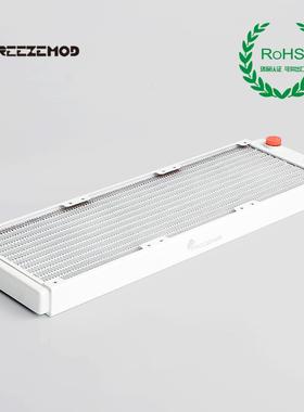 FREEZEMOD电脑水冷TSRP-WP360铜散热排烤漆白色ROHS认证紫铜翅片